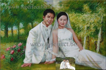 portrait Tableau Peinture - imd016 exemples de portrait de mariage